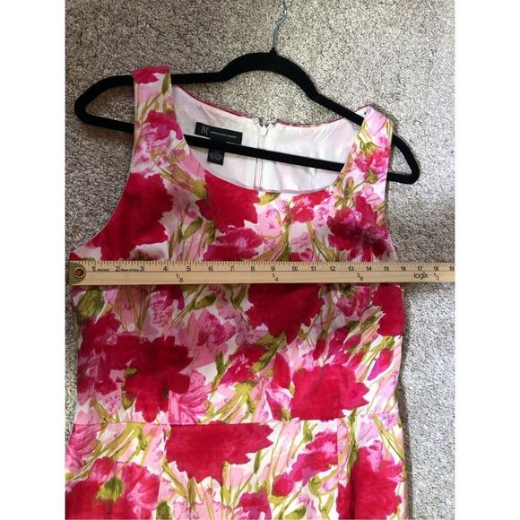 INC International Concepts Women’s Pink Floral Design Elegant Tank Dress Size 8 - Picture 4 of 6
